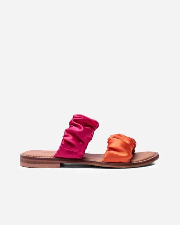 Tiras Cetim Rosa e Laranja