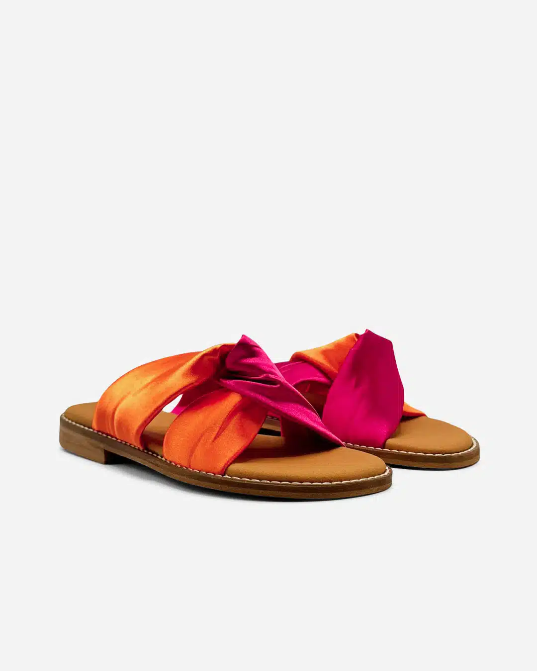 Cruzado Cetim Laranja e Rosa