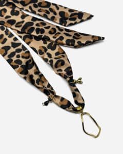 Colar Cetim Leopardo