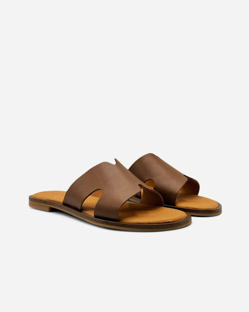 Chinelo Pele Camel