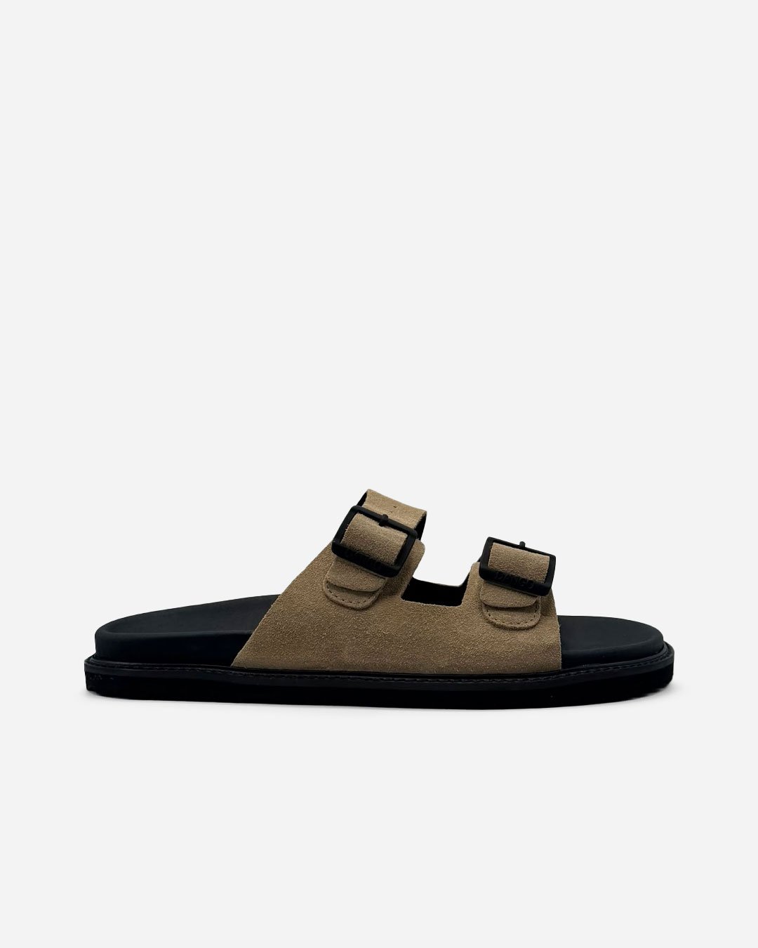 Chinelo Camurça Fivelas Bege