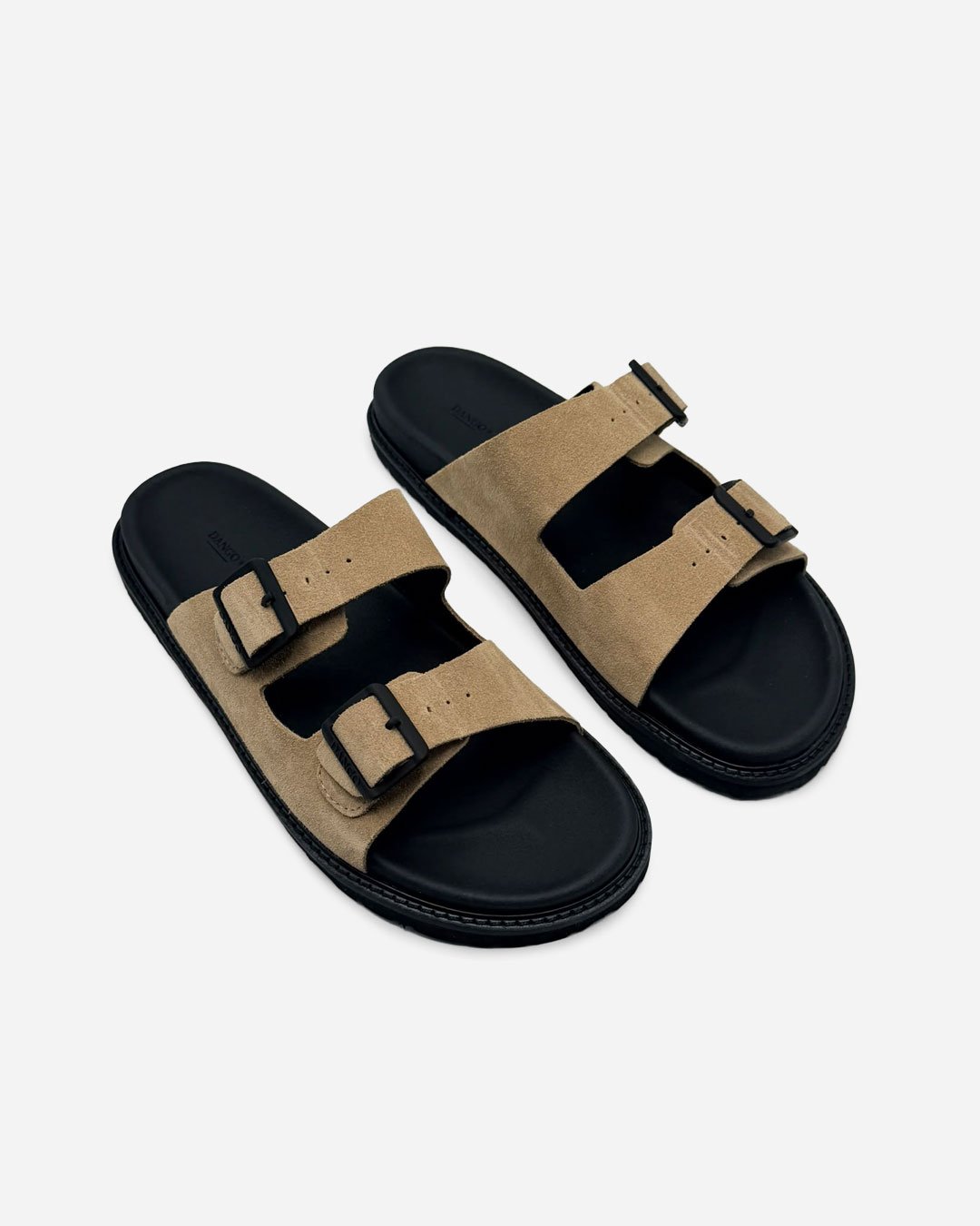 Chinelo Camurça Fivelas Bege