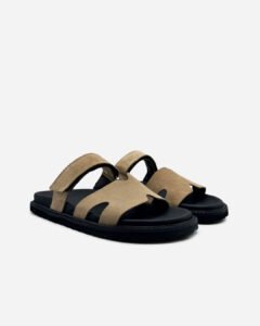 Chinelo Mia Camurça Bege